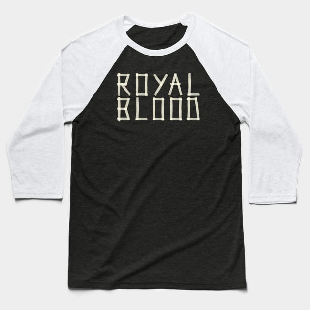 Royal Blood - Paper Tape Baseball T-Shirt by PAPER TYPE